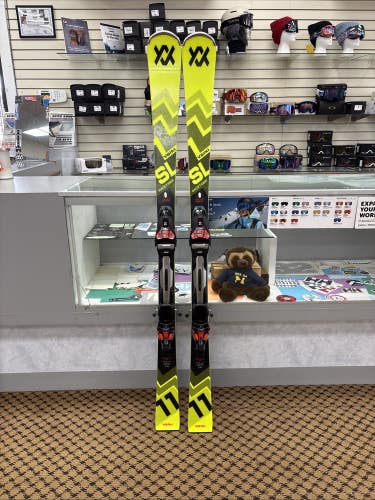 Volkl Racetiger SL 155cm 23/24 LIGHT USED W/ Marker Rmotion 3 GW Binding