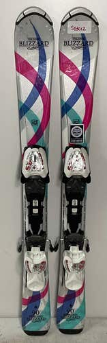 Kid's All Mountain 90cm Blizzard Viva Jr Skis With Blizzard IQ 4.5 Bindings (Used)(SY3012)