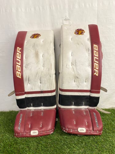 31"+1 Intermediate Bauer Supreme One90 Goalie Leg Pads | "Lions du Lac St-Louis"