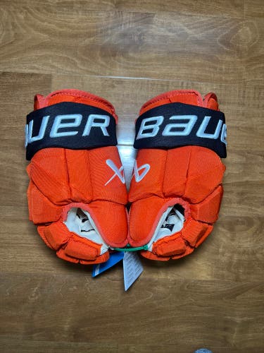 Cam Fowler NHL Pro Stock Anaheim Ducks Bauer Vapor Hyperlite Gloves 14"