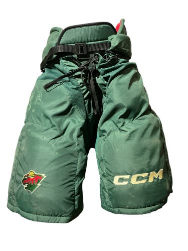 Wild Senior Medium CCM HP45X Hockey Pants Pro Stock (Used) 6224