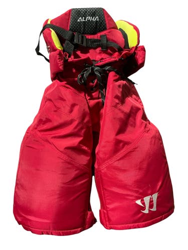 Warrior Alpha LX PRO Pro Stock Hockey Pants Medium Red (Used) 5208