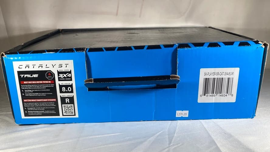True Catalyst 3x4 Hockey Skates Regular Width Senior Size 8 (New)