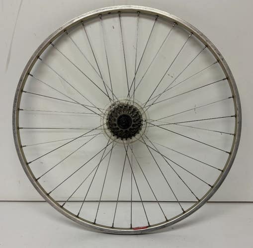 Vintage Araya 6-Speed 36-Spoke Aluminum 700C Rear Wheel Shimano 600 FH-6207 Hub