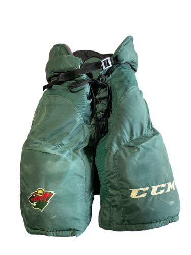 Wild Senior Medium CCM HP45X Hockey Pants Pro Stock (Used) 6123