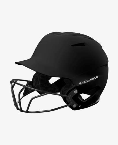 EvoShield XVT 2.0 Matte Black XS Batting Helmet with Facemask (NEW)