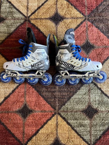Mission Inhaler WM02 Inline Skates Wide Width Size 6 (Used)