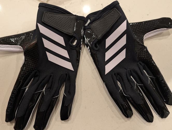 new adidas Adizero Electric 15 Griptack Football Gloves AF1892 Black 2XL XXL