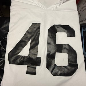 White Goalie Cut Adult Unisex Jersey (Used)