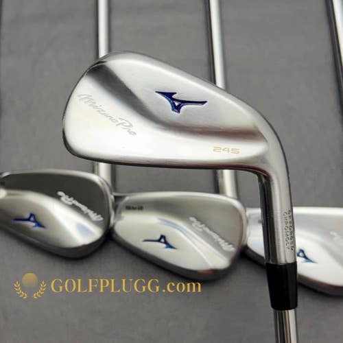 Custom Mizuno Pro 245 Iron Set 5-GW / Dynamic Gold Mid Steel, Stiff (218)