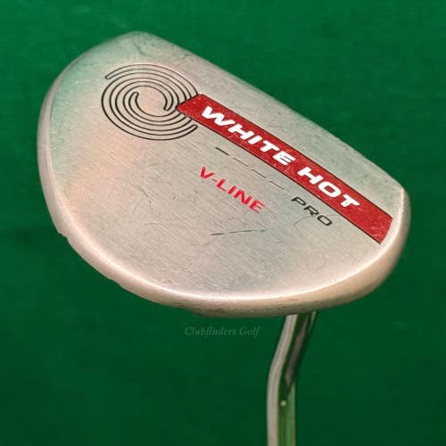Odyssey! White Hot Pro V-Line 35" Double-Bend Mallet Putter Golf Club