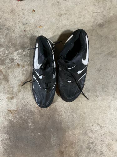 Black Men's Size M 12.0 (W 13.0) Nike Lunar HyperDiamond 2 Elite Low Top Molded Cleats (Used)