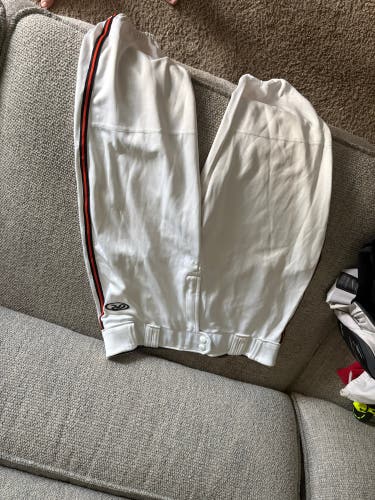 White Men's Large Adult Rawlings Game Pants (Used)