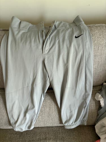 Gray Men's XL Adult Nike Game Pants (Used)