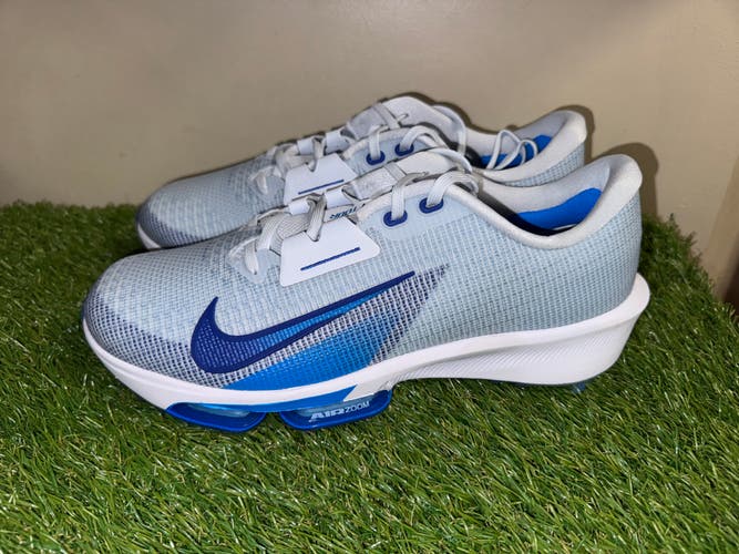 Nike Air Zoom Infinity Tour 2 Golf Spike Shoes Men's 11 Wide Blue FD0218-001 NEW