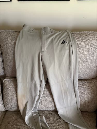 Gray Men's Medium Adult Adidas Game Pants (Used)