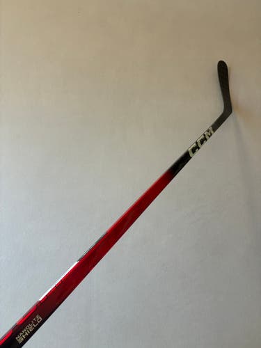 New 85 Flex P90 Senior CCM Ribcor Team (Jetspeed dress) Left Hand Pro Stock Hockey Stick - Red