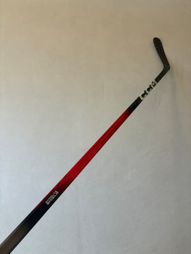 New 95 Flex P29 Senior CCM Ribcor Team (Jetspeed dress) Left Hand Pro Stock Hockey Stick - Red