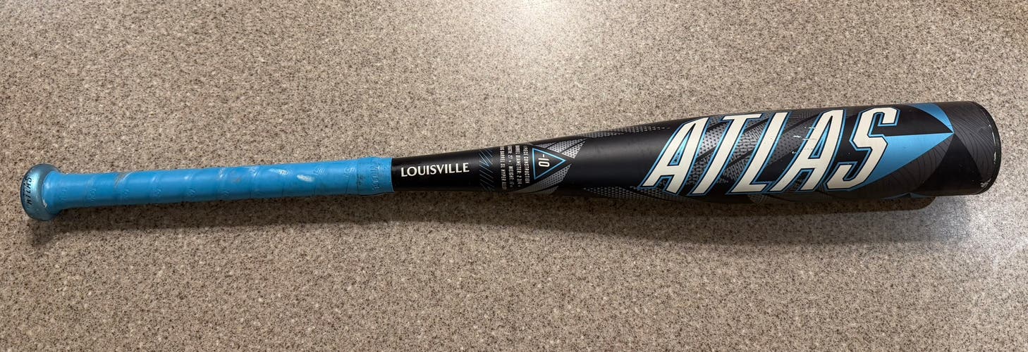 2026 Louisville Slugger Atlas Alloy USSSA Certified Bat (-10) 17 oz 27" (Used)
