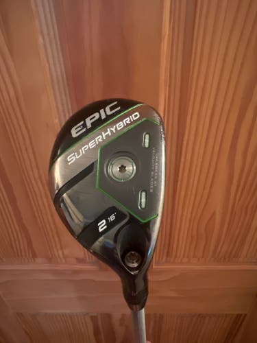 Men's 2021 Callaway Epic Super Right Handed Hybrid Uniflex 2H Graphite Shaft (Used)