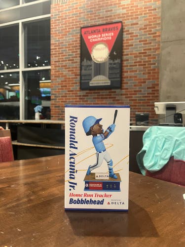 Ronald acuna homerun tracker bobblehead