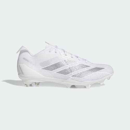 new men's 6.5 Adidas Adizero Electric White silver Football Cleats IE6286