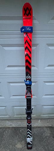 Volkl Racetiger GS 188 cm Racing Skis With Bindings Max Din 18 (Used)