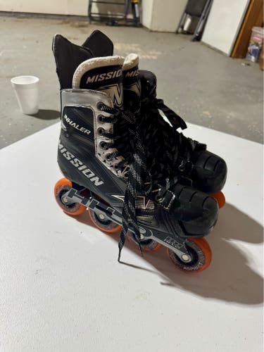 Mission Inhaler NLS4 Inline Skates Wide Width Size 8E (Used)