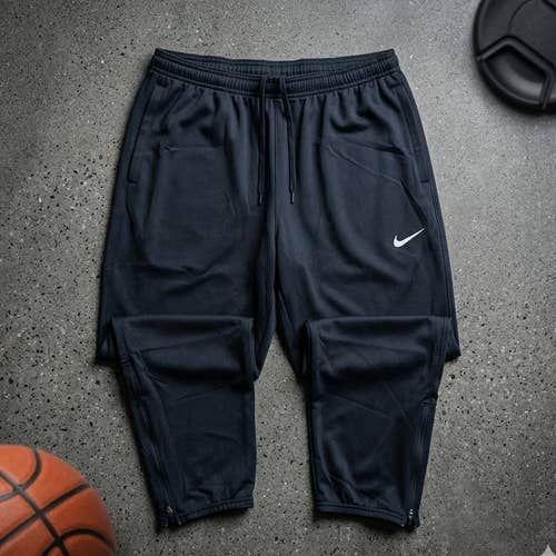 NWT Nike Dri-FIT Challenger Knit Men's XL Running Track Pants Black Ankle Zip