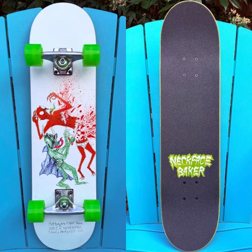 Baker Skateboards Sammy Baca Wizardry Custom Complete Skateboard 8” Acid Wheels