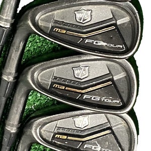 Wilson FG Tour Forged M3 Iron Set 7-PW,GW LH Plus 1" Regular Graphite Mid Grips
