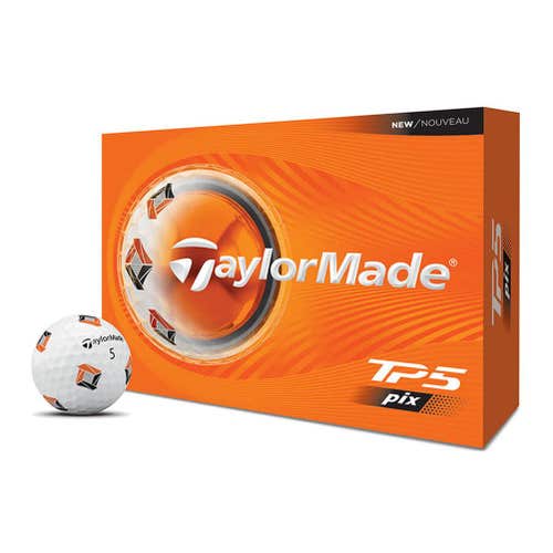Taylor Made TP5 Pix Golf Balls (White, 24pk) 2 Dozen 2dz 2026 NEW