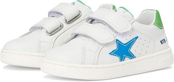 Naturino Pinn VL Sneakers Kids 12 White Oltremare Round Toe Casual Shoes VER335