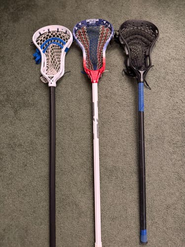 Lacrosse stick bundle of 3. Act fast! First come first serve!