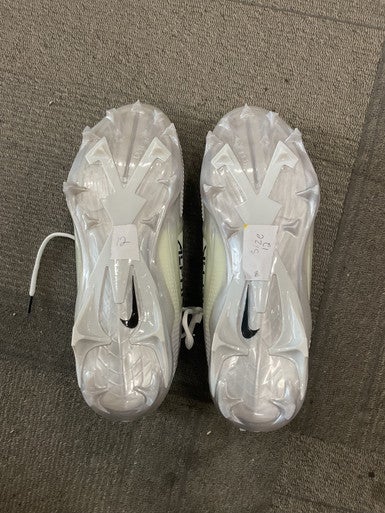 Used Nike ALPHA MENACE PRO 4 Adult FB Cleats White Senior 12 11614