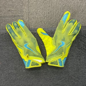 Used Nike Wide Receiver Gloves Fb Gloves Yellow Lg 11614-s000238408