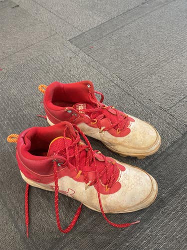 Used Under Armour Bh Bb Sb Cleats Red Senior 6 11614-s000238361