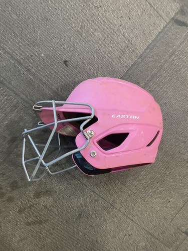 Used Easton Batting Helmet Batting Helmet W Mask Pink Xs 11614-s000238340