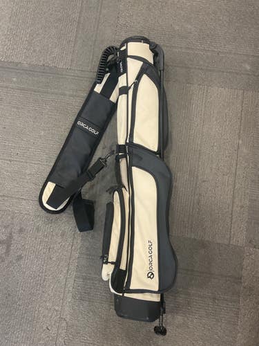 Used Orca Golf Sunday Bag Mens Stand Bag Tan 11614-s000238325