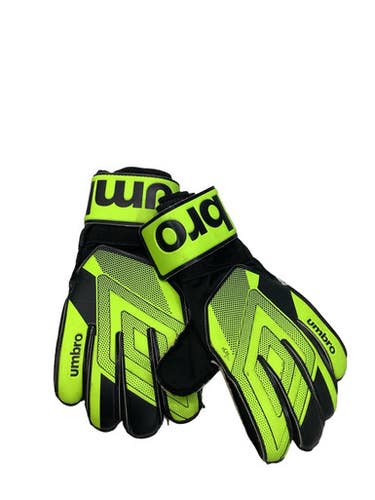 Used Umbro Goalie Gloves Soccer Goalie Gloves Lime Green 5 11347-s000270967