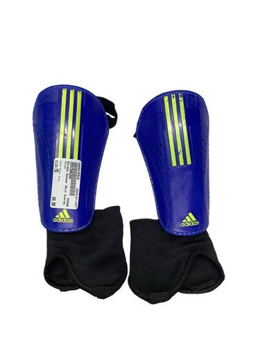 Used Adidas Soccer Shin Guards Junior Royal Blue Md 11347-s000270936