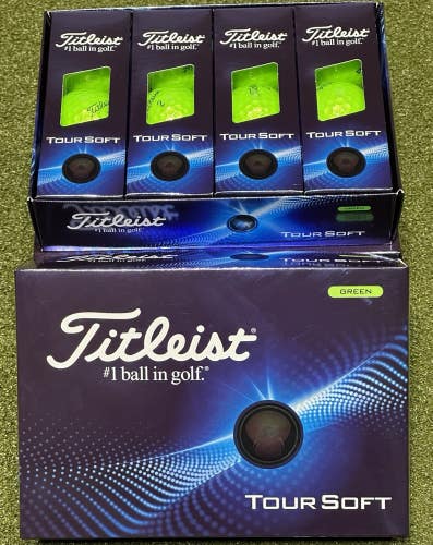 Titleist Tour Soft Prior Generation Golf Balls - Green - 6 Dozen NEW!