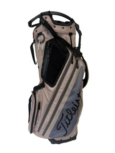 Titleist 2021 Hybrid 14 Stand Bag (14-way top, Khaki/Charcoal/Black) Golf