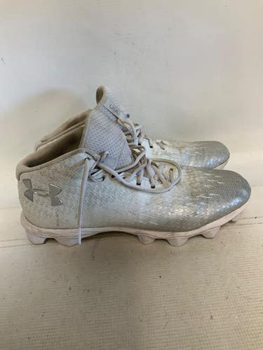 Used Under Armour Adult Fb Cleats White Senior 13 11823-s000039978