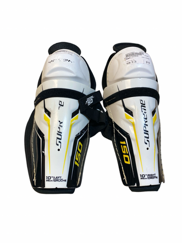 Used Bauer Supreme Junior Shin Guards White 10" 11706-s000379953