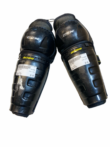 Used Ccm 3092 Youth Shin Guards Black 9" 11706-s000379950