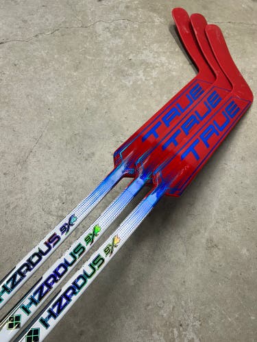 3 Pack True HZRDUS 9X4 Regular Goalie Stick 27" Paddle Sogaard NHL Pro Stock (New)