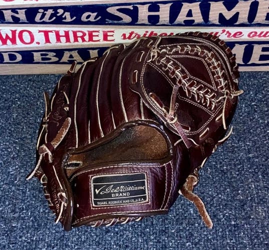 Vintage Baseball Glove - Ted Williams - JC Higgins sporting goods