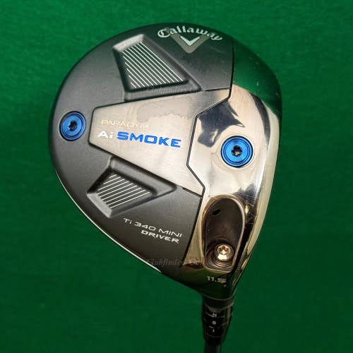 Callaway Paradym Ai Smoke TI 340 11.5 Mini Driver Denali Blue 60g 6.0 Stiff