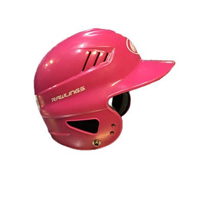 Used Rawlings Cftbh-r1 Batting Helmet No Mask Pink One Size 11730-s000072203